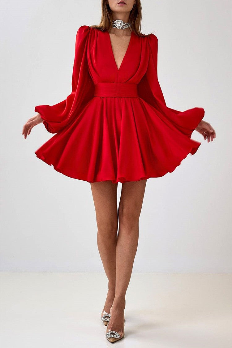 Robe courte ajustée chic à manches longues – Élégante et stylée pour toutes les occasions