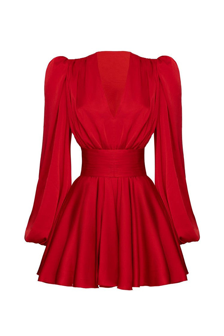 Robe courte ajustée chic à manches longues – Élégante et stylée pour toutes les occasions